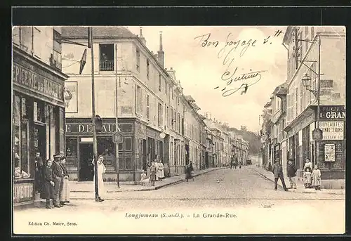 AK Longjumeau, La Grande Rue