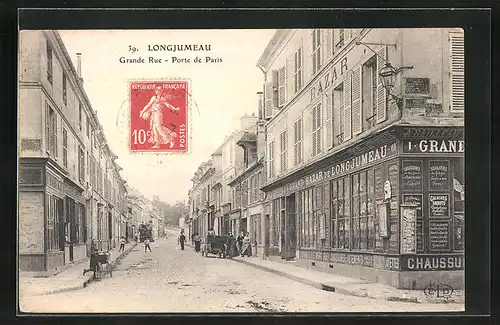AK Longjumeau, Grande Rue, Porte de Paris