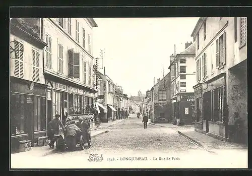 AK Longjumeau, La Rue de Paris