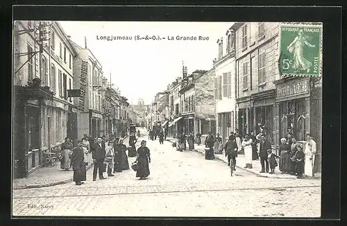 AK Longjumeau, La Grande Rue, Epicerie du Marche