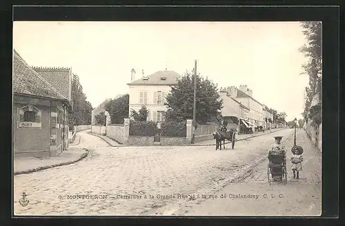 AK Montgeron, Carretour à la Grande Rue et à la rue de Chalandray