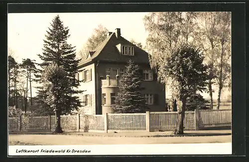 AK Friedewald bei Dresden, Blick aufs Gebäude