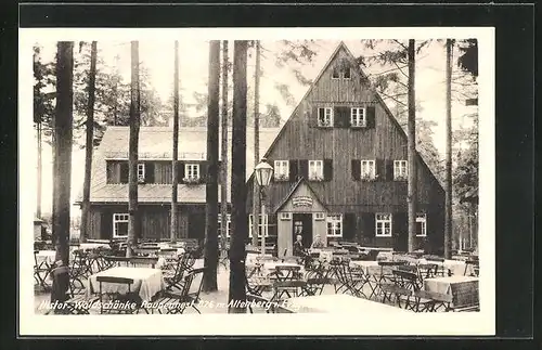 AK Altenberg /Erzgeb., Gasthof Historische Waldschänke Altes Raupennest