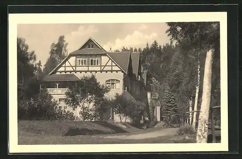 AK Krummenhennersdorf, Blick auf das Kirchliche Heim