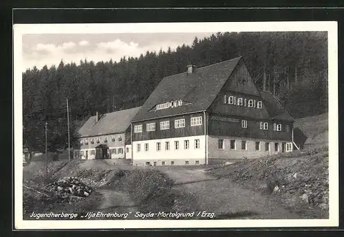 AK Sayda /Erzgeb., Jugendherberge Ilja Ehrenburg