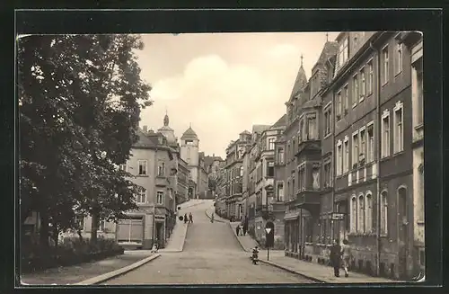 AK Mittweida i. Sa., Blick vom Tzschirnerplatz zur Post