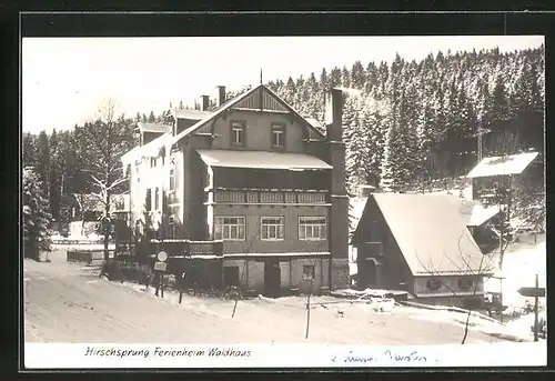 AK Hirschsprung, Hotel Waldhaus im Winter