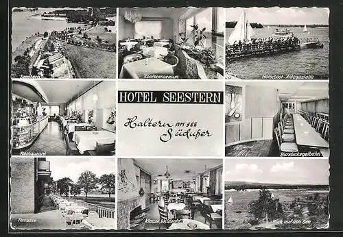 AK Haltern a. See, Hotel Seestern, Anlegestelle