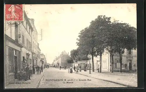 AK Montgeron, Grand Rue la Mairie