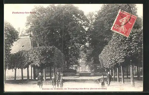 AK Fontenay-les-Briis, Entrée du Château