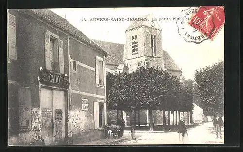 AK Auvers-Saint-Georges, La petite Place