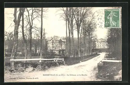 AK Bandeville, Le Château et le Moulin