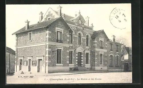 AK Champlan, La Mairie et les Écoles