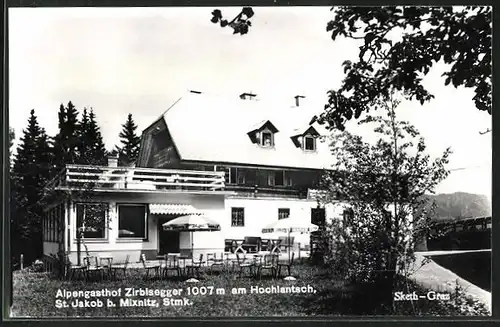 AK St. Jakob bei Mixnitz, Alpengasthof Zirbisegger am Hochlantsch