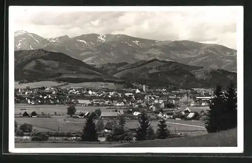 AK Knittelfeld, Ortsansicht aus der Ferne