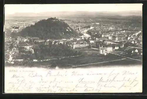 AK Graz, Gesamtansicht vom Rainerkogel aus