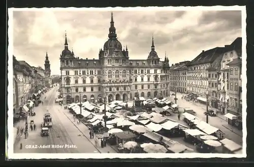 AK Graz, Markt am Platz