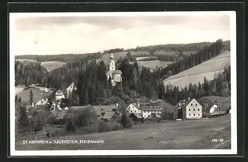 AK St. Kathrein a. Hauenstein, Blick zur Kirche