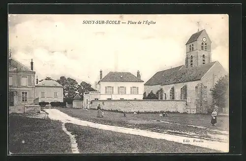 AK Soisy-Sur-École, Place de l`Église