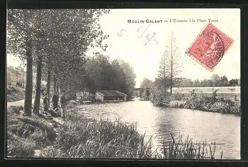 AK Moulin-Galant, L`Essonne à la Place Verde