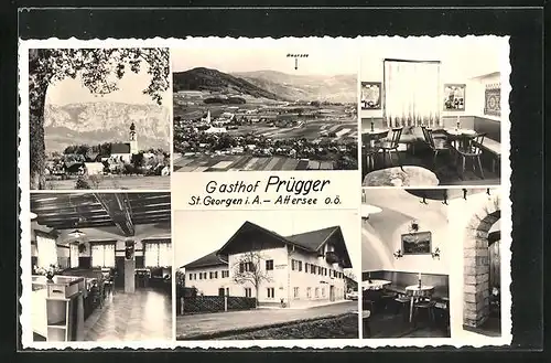 AK St. Georgen i. A., Gasthof Prügger, Totalansicht