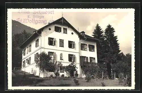 Foto-AK St. Wolfgang, Villa Schubert