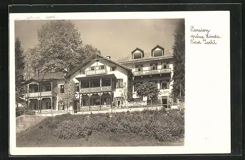 AK Bad Ischl, Hotel Pension Zur grünen Linde