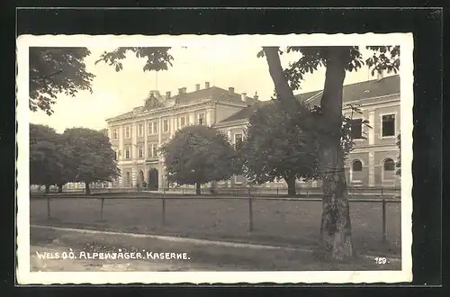 AK Wels, Blick auf die Alpenjägerkaserne