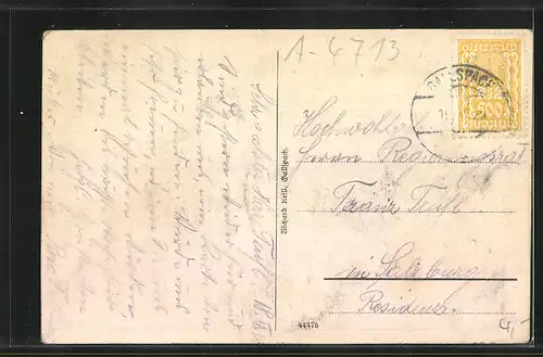 AK Gallspach, Panorama mit Ortspartie und Landschaft