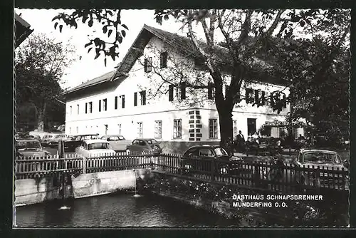 AK Munderfing, Gasthaus Schnapsbrenner, Aussenansicht