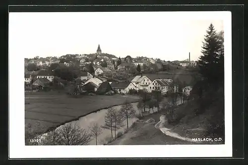 AK Haslach, Ortspartie am Fluss
