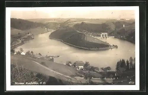 AK Neufelden, Stausee vom Berg aus