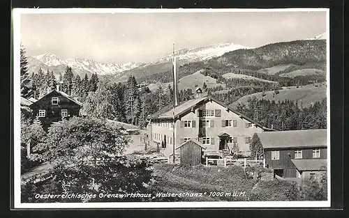 AK Riezlern, Österreichisches Grenzwirtshaus Walserschanz