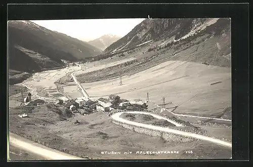 AK Stuben, Ortspartie an der Arlbergstrasse