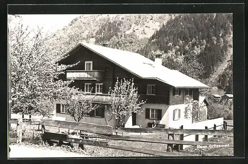 AK St. Gallenkirch, Aussenansicht des Haus Grünzweil