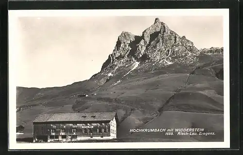 AK Hochkrumbach, Gasthaus Adler vor dem Widderstein