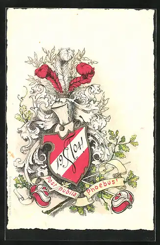 AK Post nubila Phoebus!, Studentenwappen