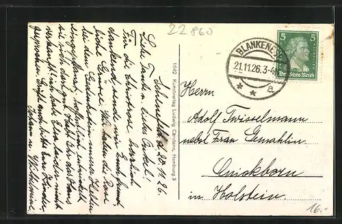 AK Schenefeld, Blick zur Friedenseiche