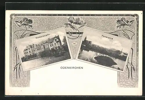 AK Odenkirchen, Kaiserstrasse, Panorama