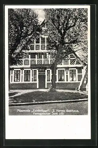 AK Moorende, Gasthaus Estebrügge v. J. Harms