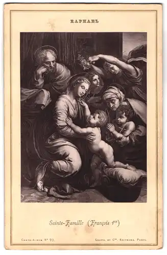 Fotografie Goupil & Cie, Paris, Gemälde Sainte-Famille, Foto nach Orig. von Raphael