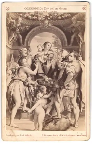 Fotografie F. Brockmann, München, Gemälde Der Heilige Graf, Foto nach Orig. von Correggio