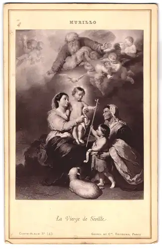 Fotografie Goupil et cie., Paris, Gemälde La Vierge de Seville, Foto nach Orig. von Murillo
