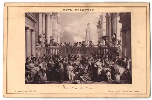 Fotografie Goupil et Cie., Paris, Gemälde Les Noces de Cana, Foto nach Orig. von Paul Véronèse