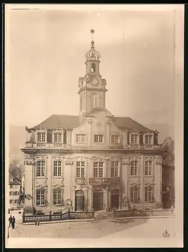 Fotografie unbekannter Fotograf, Ansicht Schwäbisch Hall, Partie am Rathaus