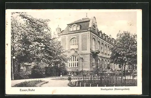 AK Essen /Ruhr, Stadtgarten Rosengarten