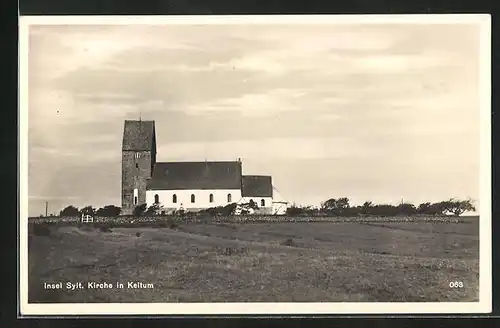 AK Keitum /Sylt, Blick zur Kirche