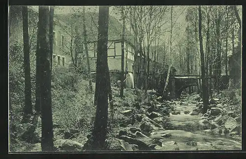 AK Klipphausen, Gasthaus Neudeckmühle im Saubachtal