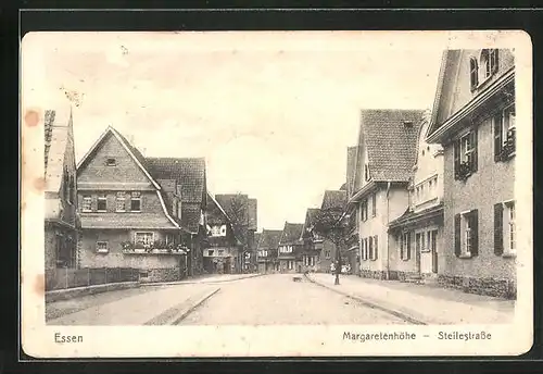 AK Essen, Margaretenhöhe, Partie an der Steilestrasse