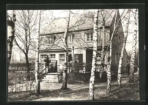 AK Liegau-Augustusbad, FDGB-Erholungsheim, Aussenansicht